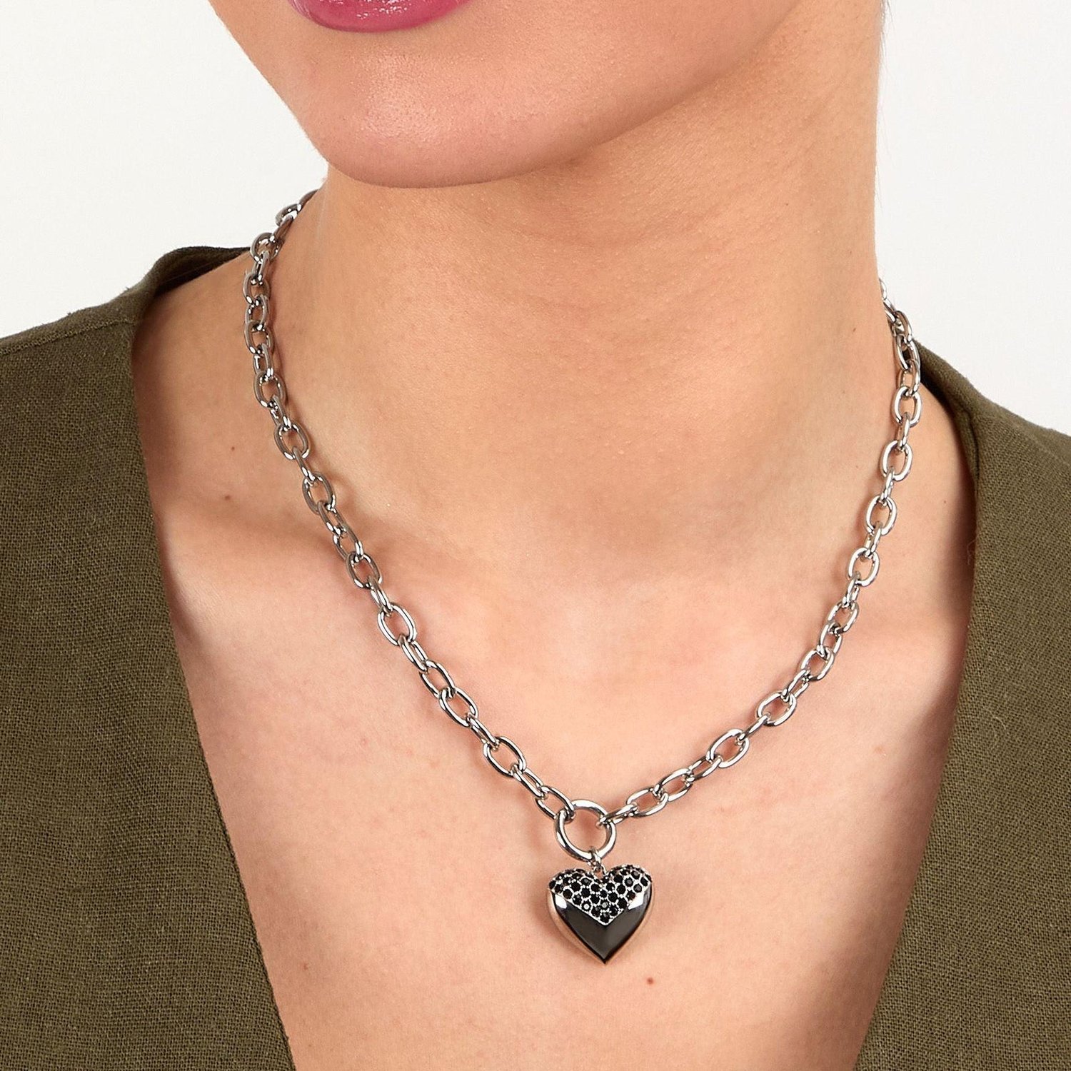 Karl Lagerfeld Колье Pave Amour KLBJW03 — фотография 2